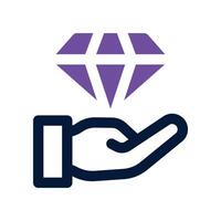 value icon. dual tone icon for your website, mobile, presentation, and logo design. vector