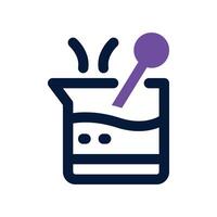 flask icon. dual tone icon for your website, mobile, presentation, and logo design. vector