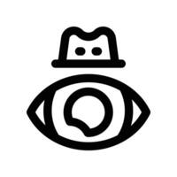 spyware icon. line icon for your website, mobile, presentation, and logo design. vector