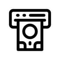 atm icon. line icon for your website, mobile, presentation, and logo design. vector