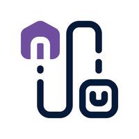 delivery route icon. dual tone icon for your website, mobile, presentation, and logo design. vector
