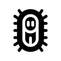 bacteria icon. glyph icon for your website, mobile, presentation, and logo design. vector