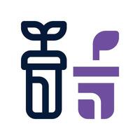 botany icon. dual tone icon for your website, mobile, presentation, and logo design. vector