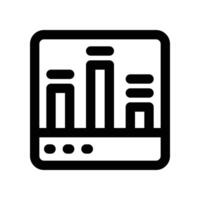 sound bar icon. line icon for your website, mobile, presentation, and logo design. vector