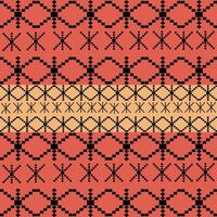 Black square pixels form a pattern to be beautiful stripe. vector