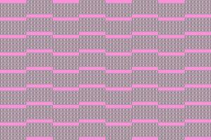 Geometric shape striped pattern on pink background vector