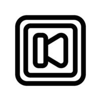 previous icon. line icon for your website, mobile, presentation, and logo design. vector