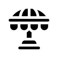 umbrella icon. glyph icon for your website, mobile, presentation, and logo design. vector