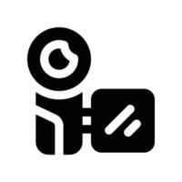 camcorder icon. glyph icon for your website, mobile, presentation, and logo design. vector