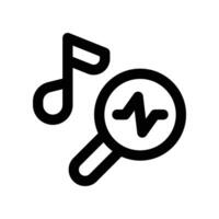 search music icon. line icon for your website, mobile, presentation, and logo design. vector