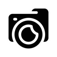 camera icon. glyph icon for your website, mobile, presentation, and logo design. vector