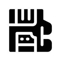 sd card icon. glyph icon for your website, mobile, presentation, and logo design. vector