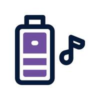 battery icon. dual tone icon for your website, mobile, presentation, and logo design. vector