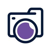 camera icon. dual tone icon for your website, mobile, presentation, and logo design. vector