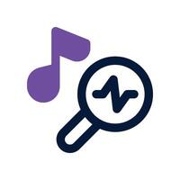 search music icon. dual tone icon for your website, mobile, presentation, and logo design. vector