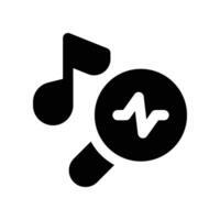 search music icon. glyph icon for your website, mobile, presentation, and logo design. vector