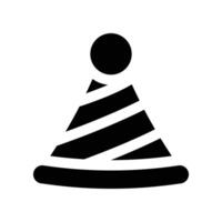 party hat icon. glyph icon for your website, mobile, presentation, and logo design. vector