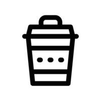 bin icon. line icon for your website, mobile, presentation, and logo design. vector