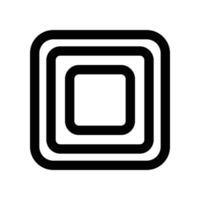 stop icon. line icon for your website, mobile, presentation, and logo design. vector