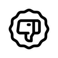 dislike icon. line icon for your website, mobile, presentation, and logo design. vector