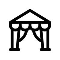 tent icon. line icon for your website, mobile, presentation, and logo design. vector