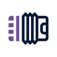 accordion icon. dual tone icon for your website, mobile, presentation, and logo design. vector