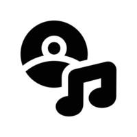 singer icon. glyph icon for your website, mobile, presentation, and logo design. vector