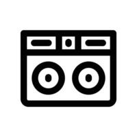 dj mixer icon. line icon for your website, mobile, presentation, and logo design. vector