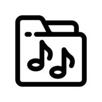 folder icon. line icon for your website, mobile, presentation, and logo design. vector