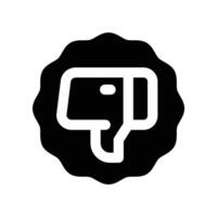 dislike icon. glyph icon for your website, mobile, presentation, and logo design. vector