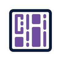 barcode icon. dual tone icon for your website, mobile, presentation, and logo design. vector