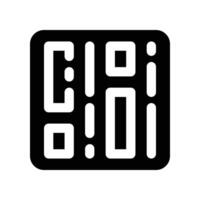 barcode icon. glyph icon for your website, mobile, presentation, and logo design. vector