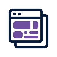 website icon. dual tone icon for your website, mobile, presentation, and logo design. vector
