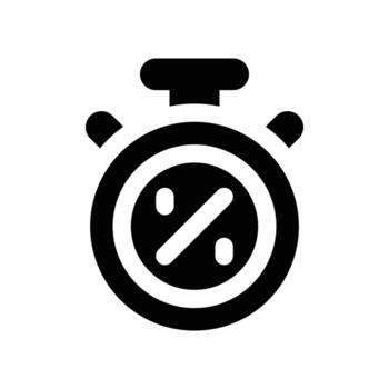 timer icon. glyph icon for your website, mobile, presentation, and logo design. vector