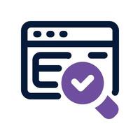 search icon. dual tone icon for your website, mobile, presentation, and logo design. vector