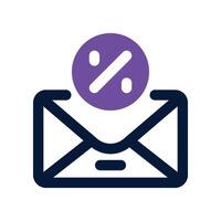 email icon. dual tone icon for your website, mobile, presentation, and logo design. vector