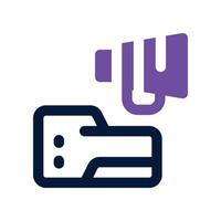 data icon. dual tone icon for your website, mobile, presentation, and logo design. vector