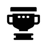 trophy icon. glyph icon for your website, mobile, presentation, and logo design. vector
