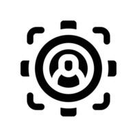 target audience icon. glyph icon for your website, mobile, presentation, and logo design. vector