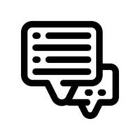 chat icon. line icon for your website, mobile, presentation, and logo design. vector