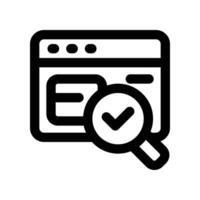 search icon. line icon for your website, mobile, presentation, and logo design. vector