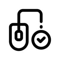 mouse icon. line icon for your website, mobile, presentation, and logo design. vector