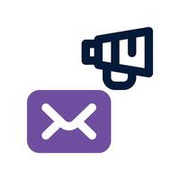 email icon. dual tone icon for your website, mobile, presentation, and logo design. vector