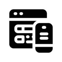 responsive icon. glyph icon for your website, mobile, presentation, and logo design. vector