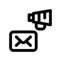 email icon. line icon for your website, mobile, presentation, and logo design. vector