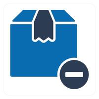 Reduce Item and parcel icon concept vector
