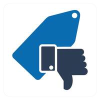 Remove Tag and label icon concept vector
