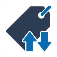 Synchronize Tag and label icon concept vector