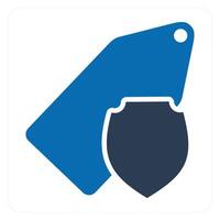 Tag Security and label icon concept vector