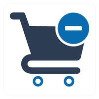 Remove Cart and trolley icon concept vector
